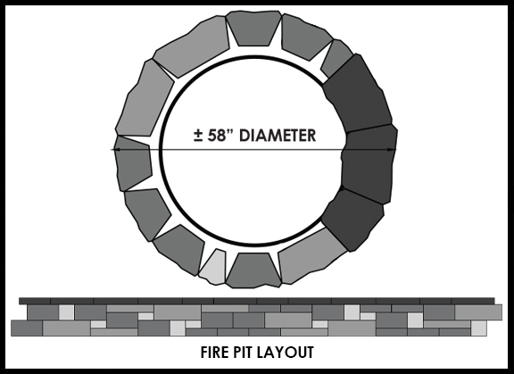 Rosetta Belvedere Pattern - Fire Pit