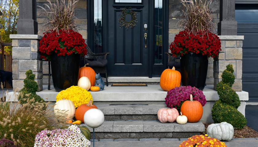 Fall Porch Decorations