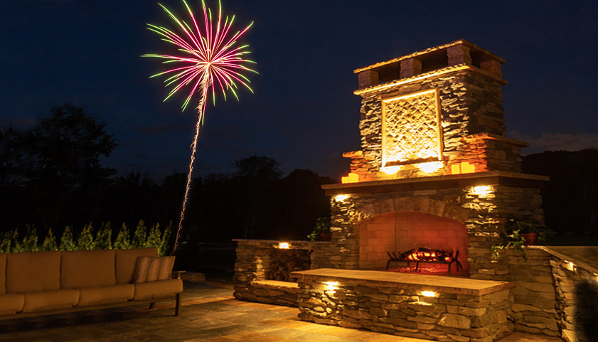 Fireworks Over Outdoor Living Space