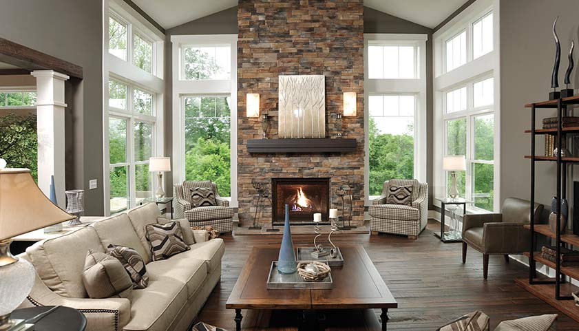 Dutch Quality - Interior Stone Veneer Fireplace