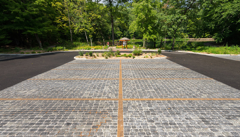 Permeable Pavement Parking Lot