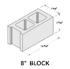 8 Inch Concrete Masonry Unit