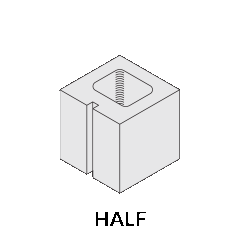 Half - Concrete Masonry Unit