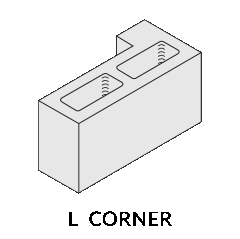 L Corner - Concrete Masonry Unit