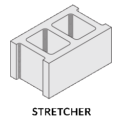 Stretcher - Concrete Masonry Unit