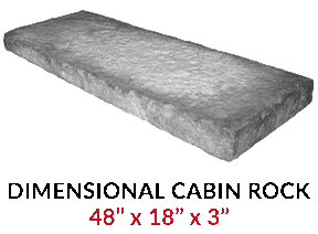 Dimensional Cabin Rock - 48x18x3