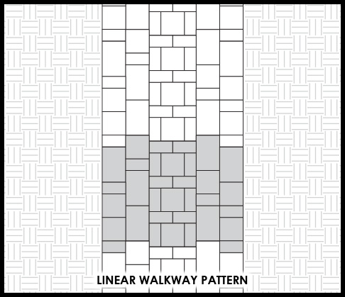 Clarion Paver Pattern - Linear Walkway