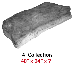 Rosetta Irregular Steps - 48x24x7