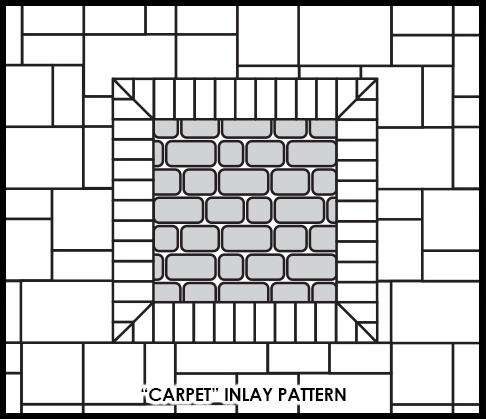 Ligonier Paver Pattern - Carpet Inlay