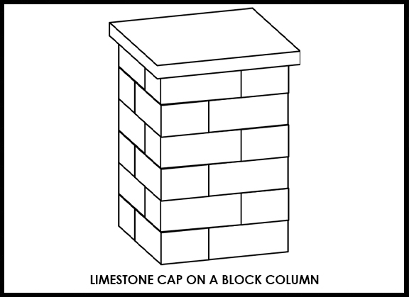 Limestone Cap An A Block Column
