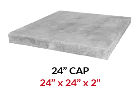 24 Inch Limestone Column Cap