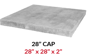 28 Inch Limestone Column Cap