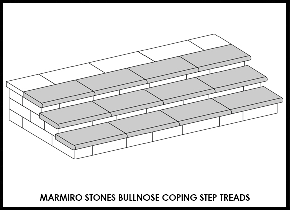Marmiro Stones Bullnose Coping Step Treads