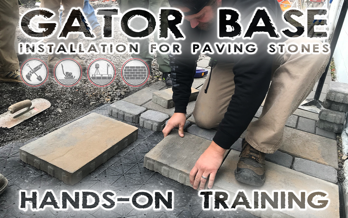 Gator Base Installation For Paving Stones