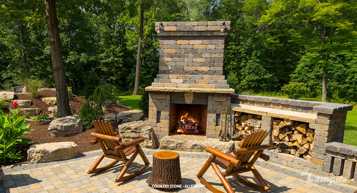 Country Stone Retaining Walls | R.I. Lampus