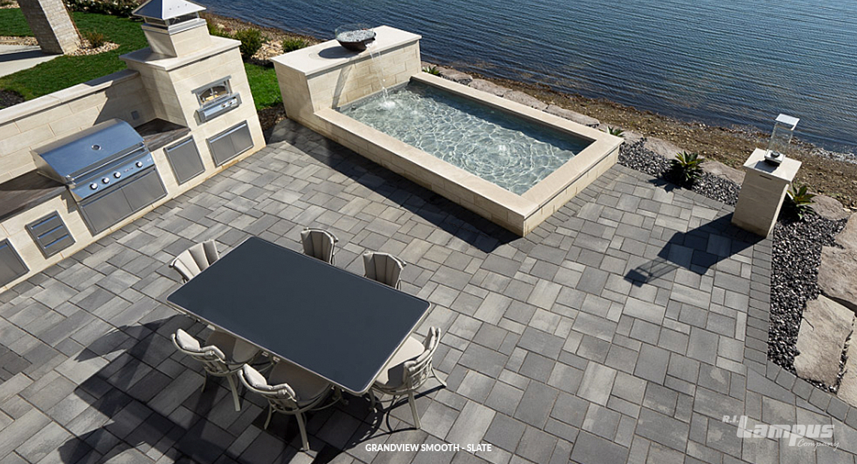 Grandview Smooth Paving Stones R.I. Lampus