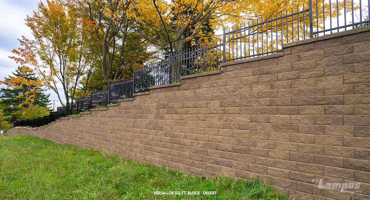 Versa-Lok Sq. Ft. Block Retaining Walls | R.I. Lampus